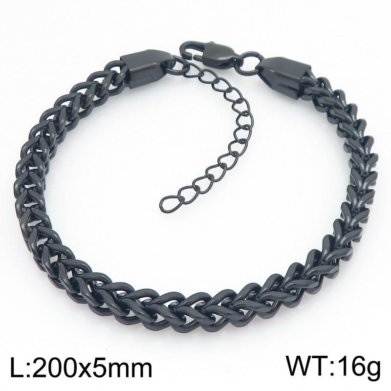 KALEN Stainless Steel Franco Chain Bracelet for Men Gold Color Black Accessory Waterproof Hip Hop Jewelry with Extension Gifts 20cm
KALEN Stainless Steel Franco Chain Bracelet for Men Gold Color Black Accessory Waterproof Hip Hop Jewelry with Extension Gifts 20cm