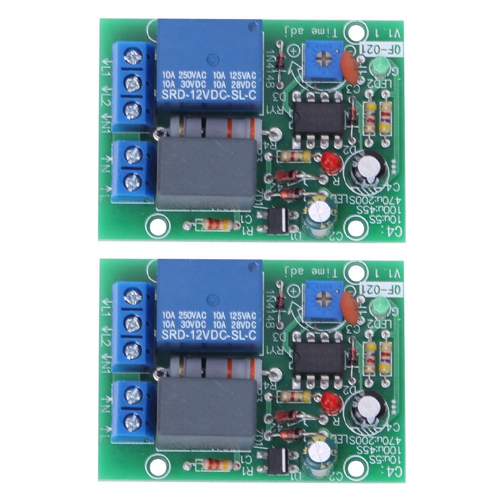 2PCS Time Delay Relay Module Industrial Control Elements for Monostable Circuit (100240V)
2PCS Time Delay Relay Module Industrial Control Elements for Monostable Circuit (100240V)