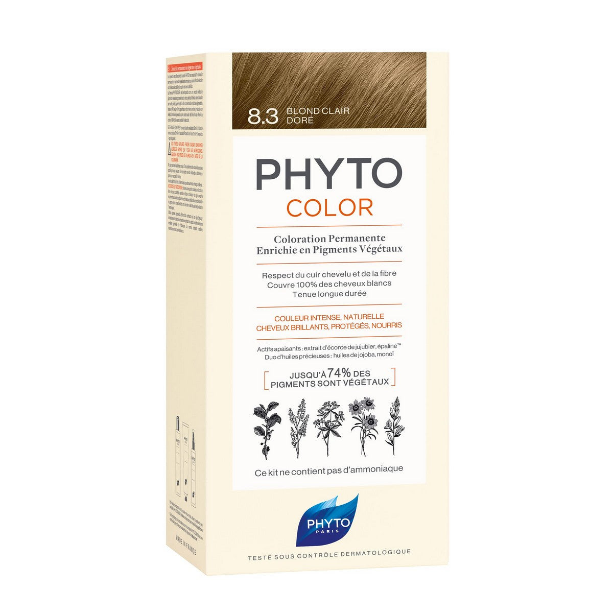 Permanent Hair Color Phyto Paris Color 8.3-light golden blonde 3 Pieces
Permanent Hair Color Phyto Paris Color 8.3-light golden blonde 3 Pieces