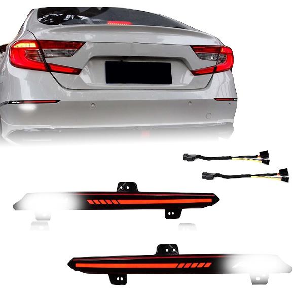 PGTOPONE Smoked Lens Rear Fog Light Bumper Reflector Brake Tail Sequential Flash Singal Lights Lamp For 2018-2020 Honda Accord 10th (Smoked Lens) Smoked Lens
PGTOPONE Smoked Lens Rear Fog Light Bumper Reflector Brake Tail Sequential Flash Singal Lights Lamp For 2018-2020 Honda Accord 10th (Smoked Lens) Smoked Lens