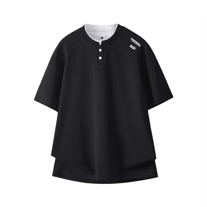 Men s Solid Color Fake Two-Piece V-Neck Short Sleeve T-Shirt 4XL
Men s Solid Color Fake Two-Piece V-Neck Short Sleeve T-Shirt 4XL