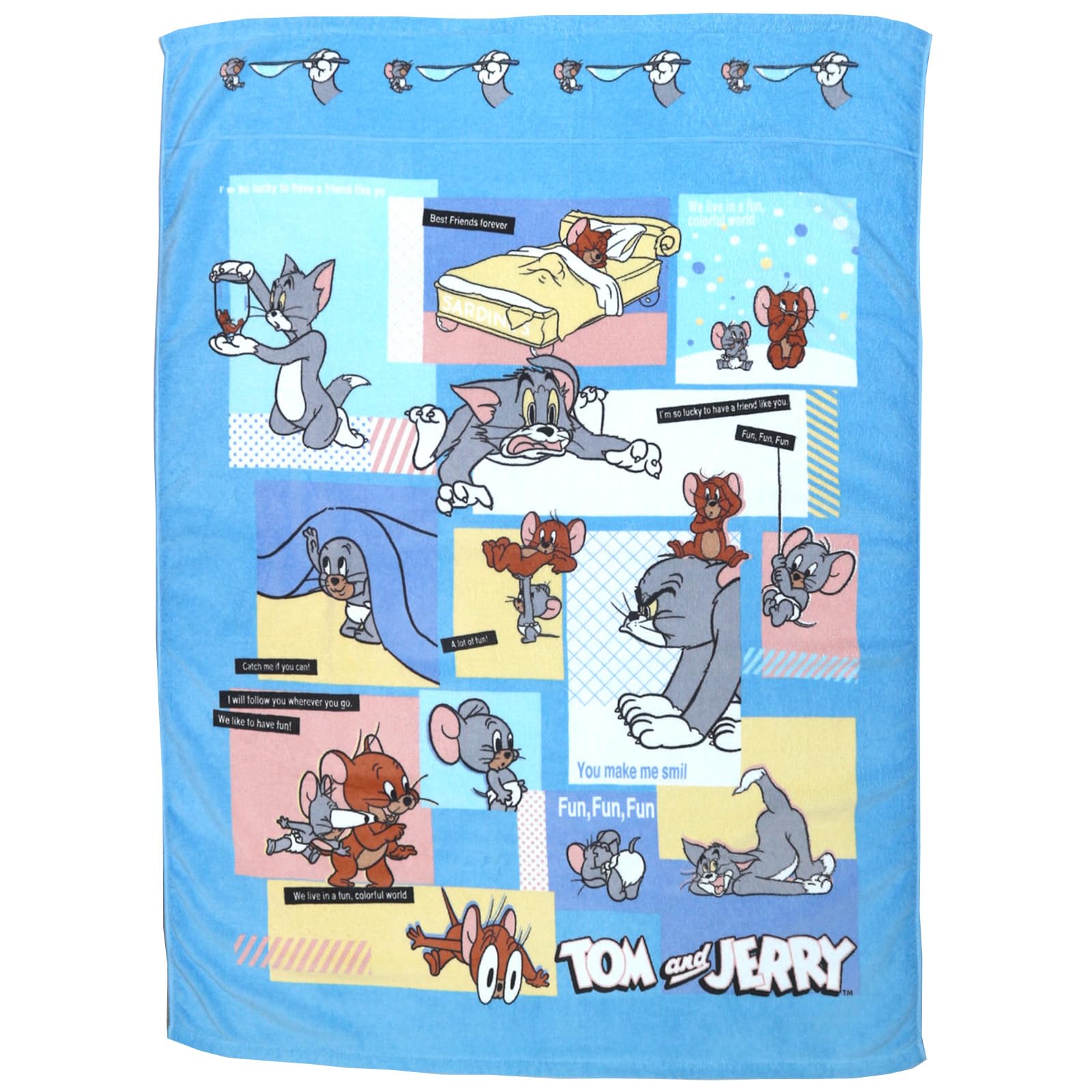 Marushin Tom and Jerry Chase Towel a cute gift for girls and Perfect for summer and Product Kids Blanket, boys. 100% cotton. naps, daycare,
Marushin Tom and Jerry Chase Towel a cute gift for girls and Perfect for summer and Product Kids Blanket, boys. 100% cotton. naps, daycare,