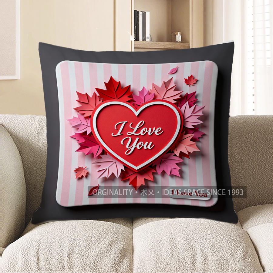 Home Decor Heart With Leaves Saying I Love You Pattern Cushion Cover Suitable For Sofa Bedroom Car Pillow Cover 40x40cm
Home Decor Heart With Leaves Saying I Love You Pattern Cushion Cover Suitable For Sofa Bedroom Car Pillow Cover 40x40cm