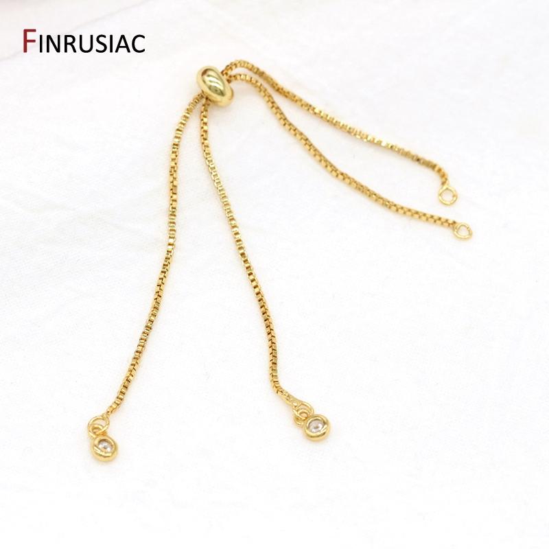 5 Types DIY Jewelry Making Accessories Slide Beads Adjustable Length Chain for DIY Bracelet, 14K Gold-Plated Bracelets Chain 1 Piece
5 Types DIY Jewelry Making Accessories Slide Beads Adjustable Length Chain for DIY Bracelet, 14K Gold-Plated Bracelets Chain 1 Piece