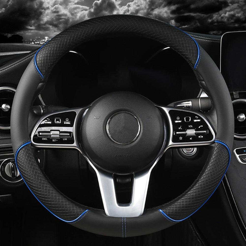 Breathable Steer Wheel Protector Steering Cover for Fits 37.5-38cm Car Interior Decoration синій/чорний
Breathable Steer Wheel Protector Steering Cover for Fits 37.5-38cm Car Interior Decoration синій/чорний
