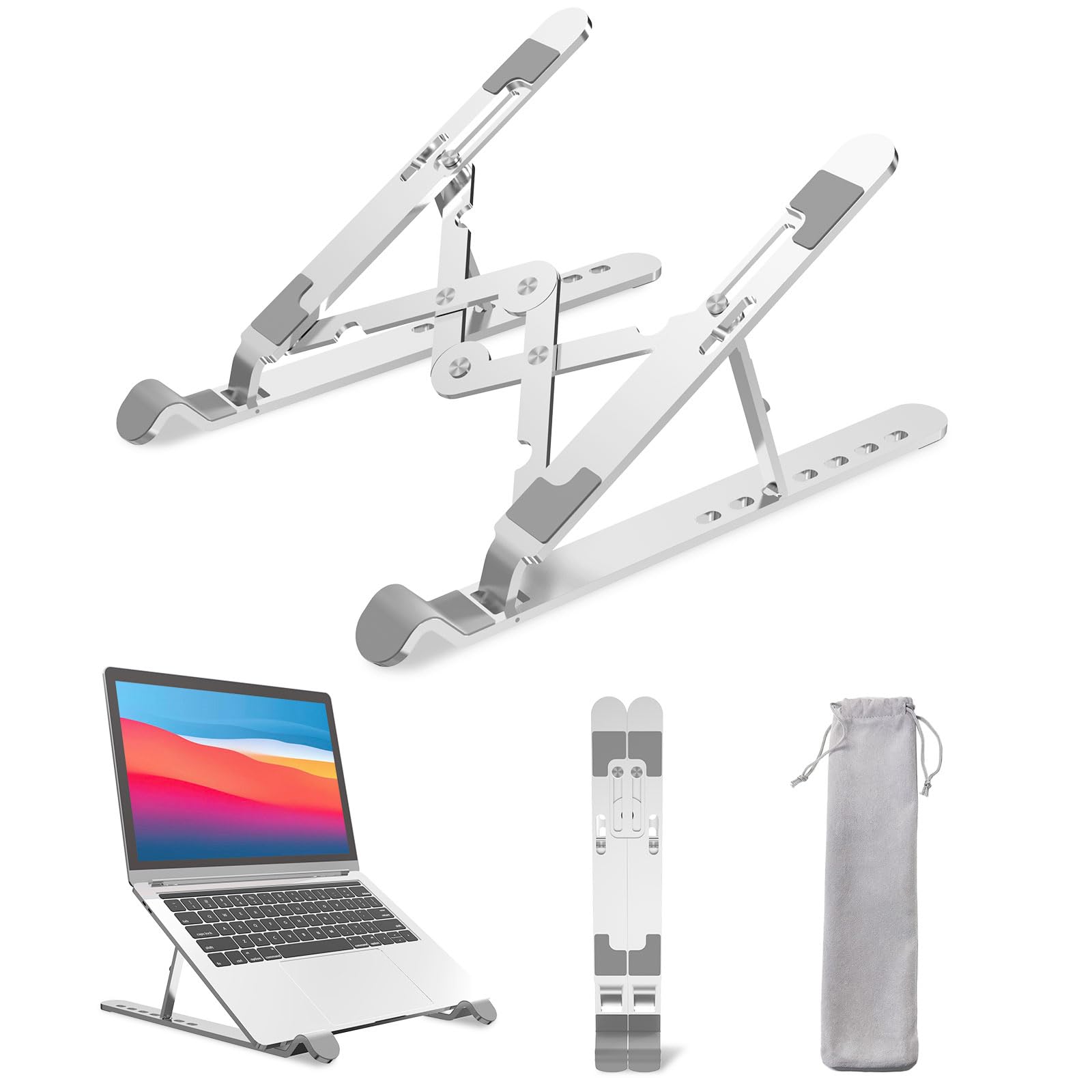 Laptop PC Foldable Computer Ergonomic 7 Adjustable Improves Made of Aluminum Heat Easy to Work from Storage Bag Included Stand, Stand, Stand, Design,
Laptop PC Foldable Computer Ergonomic 7 Adjustable Improves Made of Aluminum Heat Easy to Work from Storage Bag Included Stand, Stand, Stand, Design,