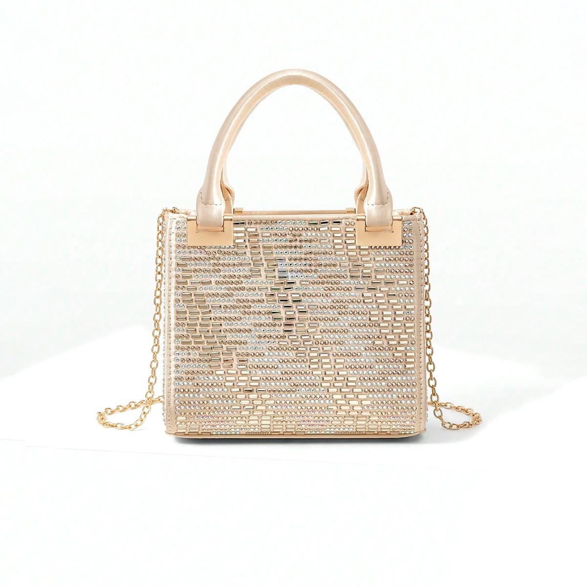 Fashionable Versatile Diamond Embedded Evening Bag Women s Handbag Single Shoulder Chain Crossbody Bag Elegant Lady Clutch шампанського
Fashionable Versatile Diamond Embedded Evening Bag Women s Handbag Single Shoulder Chain Crossbody Bag Elegant Lady Clutch шампанського