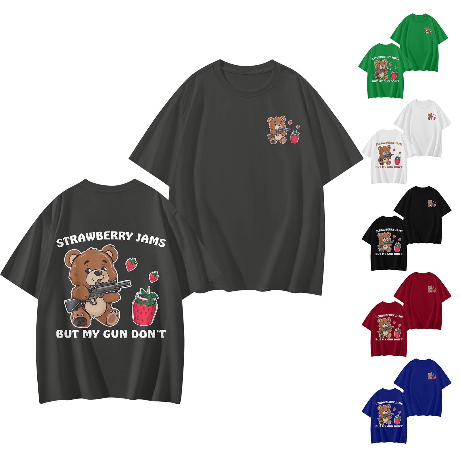 Женская повседневная свободная футболка с принтом, пуловер с круглым вырезом, топ с короткими рукавами
Женская повседневная свободная футболка с принтом, пуловер с круглым вырезом, топ с короткими рукавами