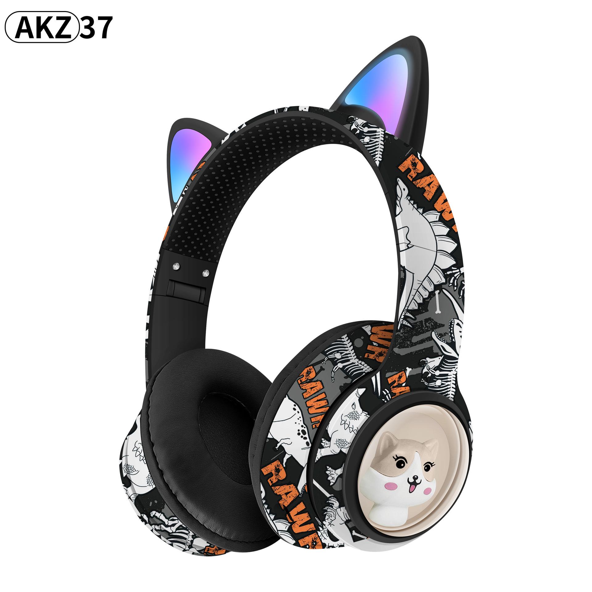2024 AKZ-37 Graffiti Head-mounted Bluetooth Gaming Headset - Wireless Cartoon Design, Bluetooth 5.3 чорний
2024 AKZ-37 Graffiti Head-mounted Bluetooth Gaming Headset - Wireless Cartoon Design, Bluetooth 5.3 чорний