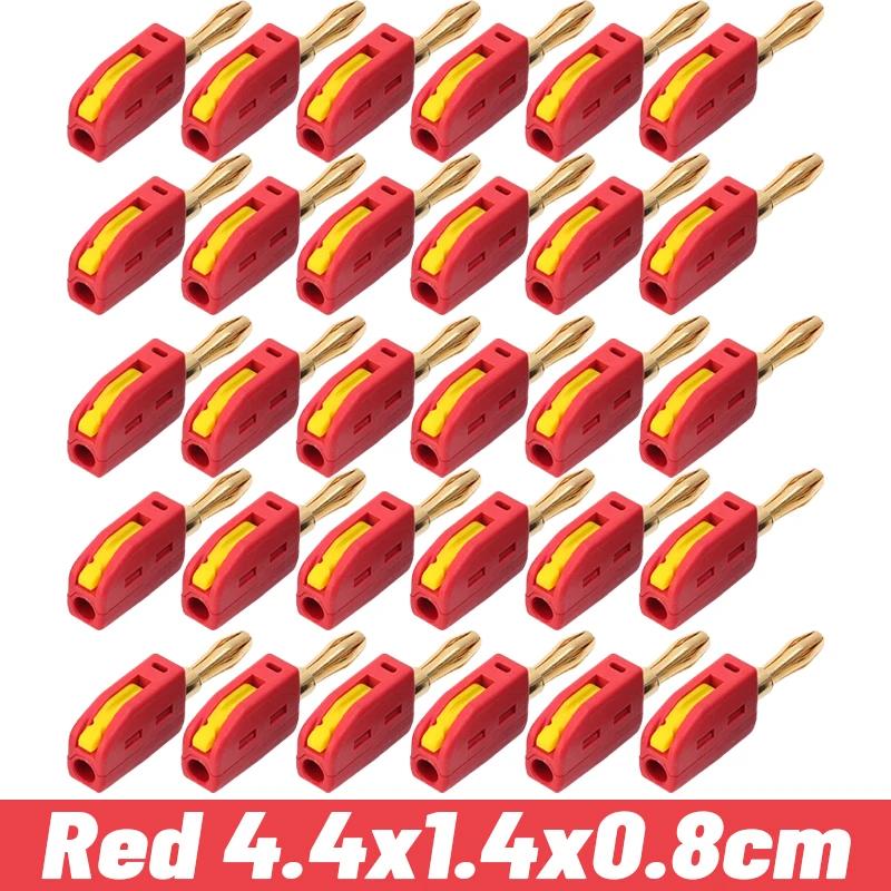 4mm 32A No Solder Banana Plug Quick Wiring Plugs Copper Audio Music Speaker Connectors Home Appliance DIY Connection Terminals 1PC красный
4mm 32A No Solder Banana Plug Quick Wiring Plugs Copper Audio Music Speaker Connectors Home Appliance DIY Connection Terminals 1PC красный