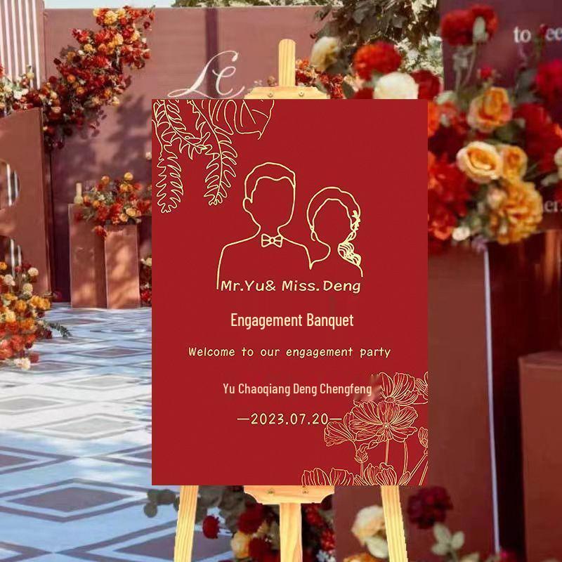 Wedding Ceremony Welcome Sign with Stand – Engagement Guide Decoration
Wedding Ceremony Welcome Sign with Stand – Engagement Guide Decoration
