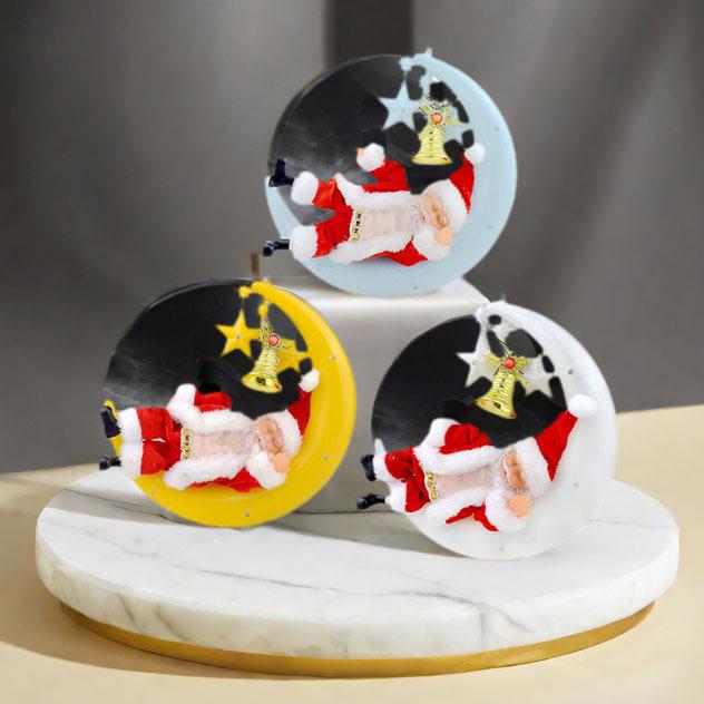 Musical Electric Santa Claus Crescent Bay Ornament - Novel Christmas Sleepy Santa Toy
Musical Electric Santa Claus Crescent Bay Ornament - Novel Christmas Sleepy Santa Toy