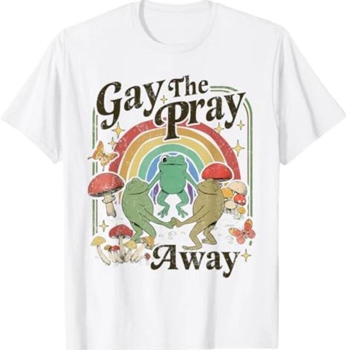 Gay The Pray Away Rainbow LGBT Pride Funny Meme Frogs T-Shirt 4XL
Gay The Pray Away Rainbow LGBT Pride Funny Meme Frogs T-Shirt 4XL