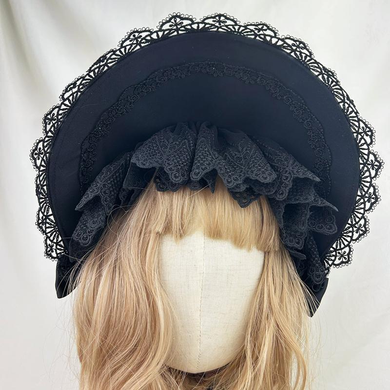 Gothic Bonnet Hat Lolita Girls Maid Cosplay Cap Headpiece Vintage Victorian Multilaye Lace Hats
Gothic Bonnet Hat Lolita Girls Maid Cosplay Cap Headpiece Vintage Victorian Multilaye Lace Hats
