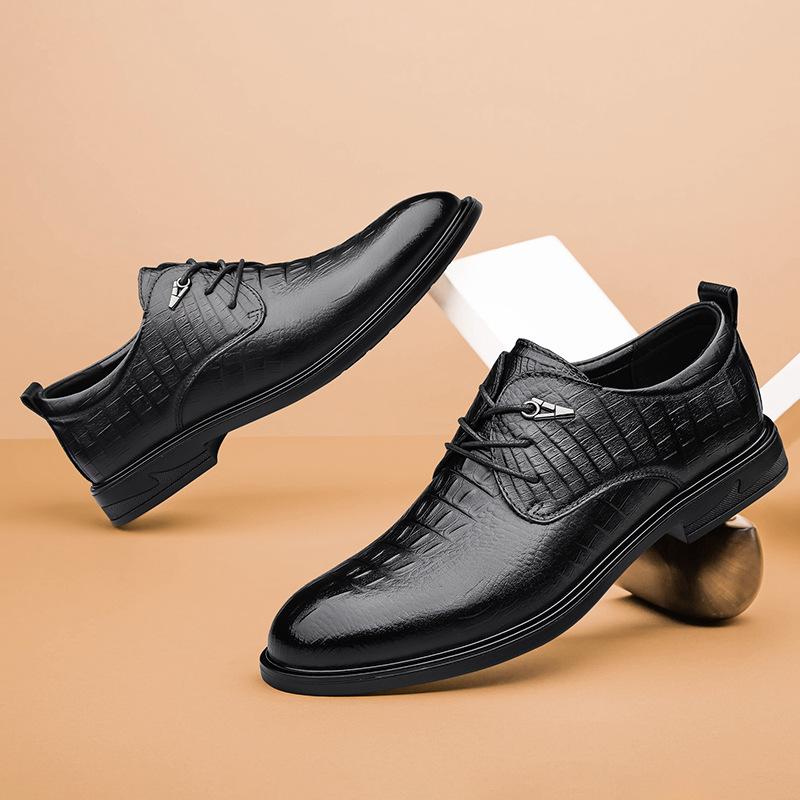 Spring and Autumn Tide Men s Dress Leather Shoes Embossed Men s Shoes Leather Lace-up Business Leather Shoes Men s Wedding Shoes 43 чорний
Spring and Autumn Tide Men s Dress Leather Shoes Embossed Men s Shoes Leather Lace-up Business Leather Shoes Men s Wedding Shoes 43 чорний