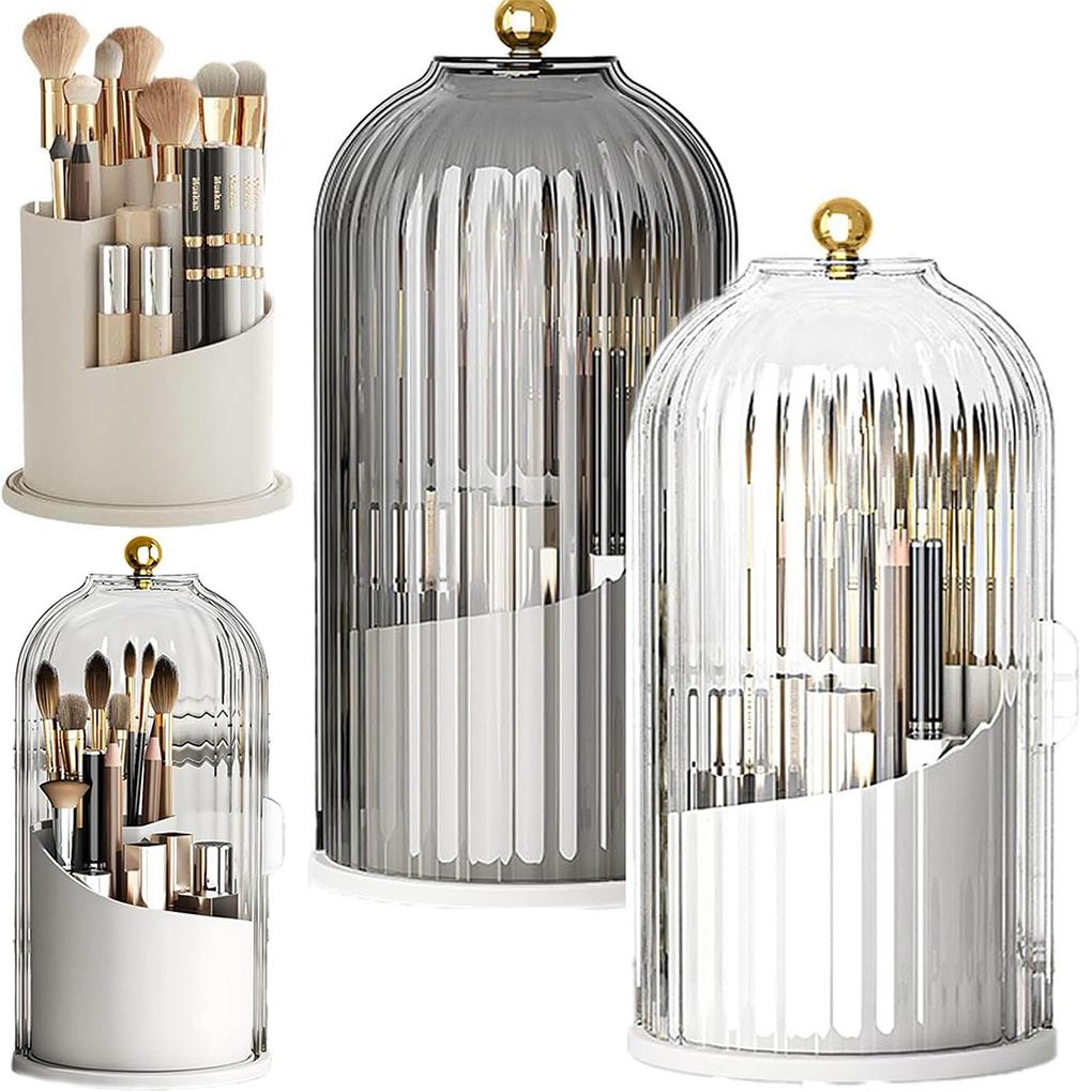 Birdcage Dustproof 360 Rotating Grid Compartmentalised Desktop Makeup Organiser Cosmetic Storage Case For Madam белый
Birdcage Dustproof 360 Rotating Grid Compartmentalised Desktop Makeup Organiser Cosmetic Storage Case For Madam белый