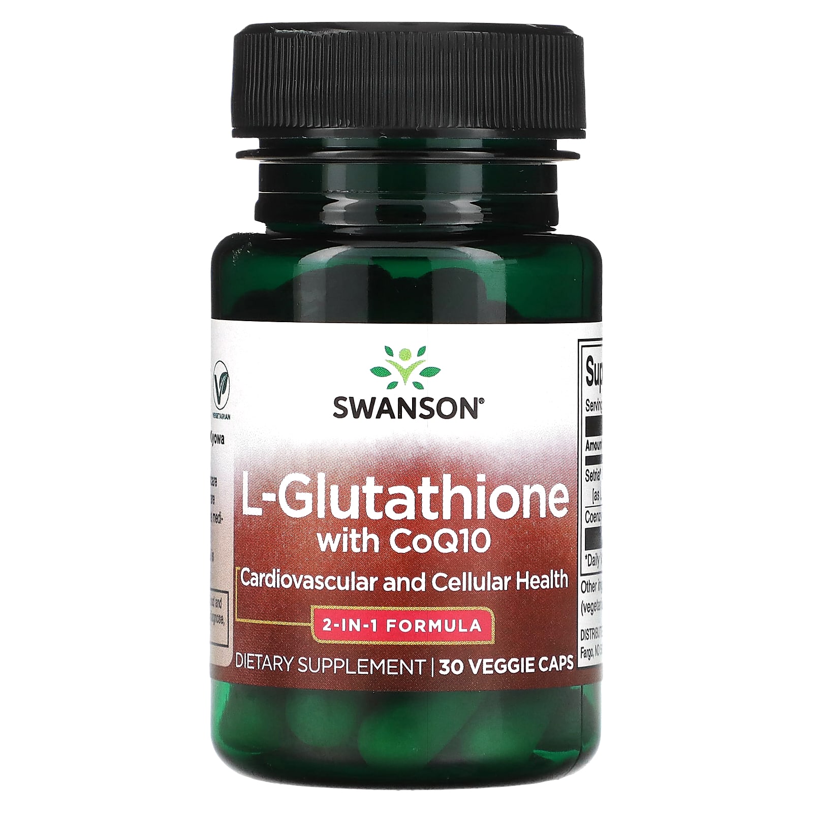 Swanson, l-Glutathione, CoQ10, 30 овочевих капсул
Swanson, l-Glutathione, CoQ10, 30 овочевих капсул