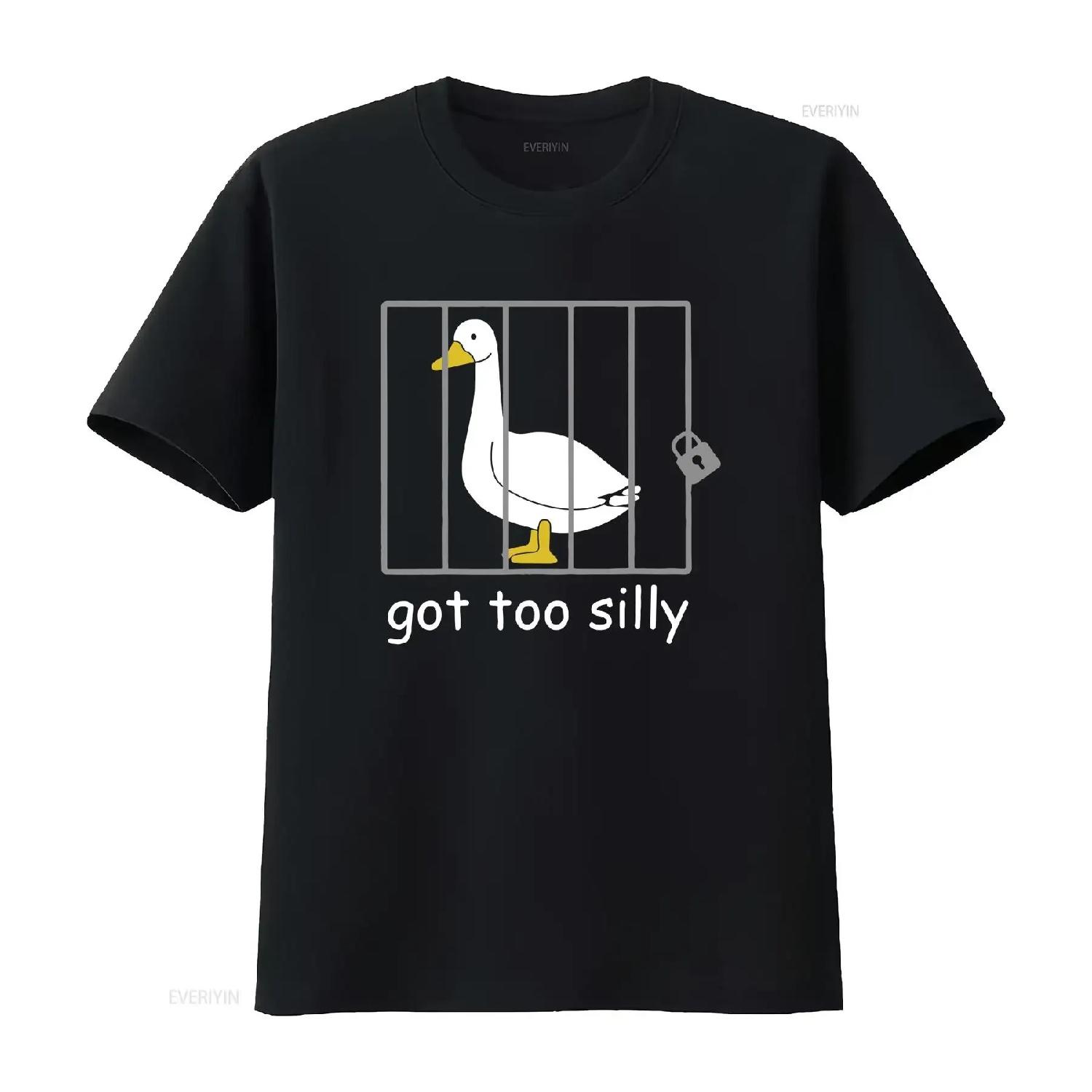 Funny Got Too Silly Mens Women Goose T Shirt vintage Washed Stylish Versatile Casual designer clothes Top For Everyday Wear XXXXXL різнокольоровий
Funny Got Too Silly Mens Women Goose T Shirt vintage Washed Stylish Versatile Casual designer clothes Top For Everyday Wear XXXXXL різнокольоровий