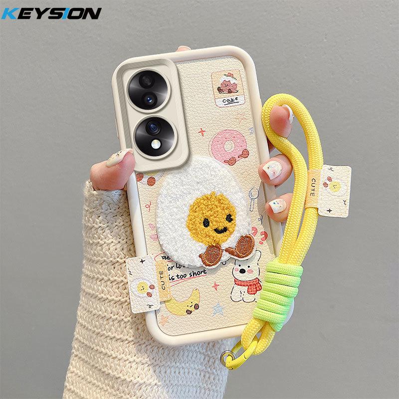 KEYSION Cartoon Cute Plush Embroidery Case for HONOR 70 5G with Lanyard Silicone Shockproof Phone Cover for Huawei Honor 70 for Honor 70
KEYSION Cartoon Cute Plush Embroidery Case for HONOR 70 5G with Lanyard Silicone Shockproof Phone Cover for Huawei Honor 70 for Honor 70