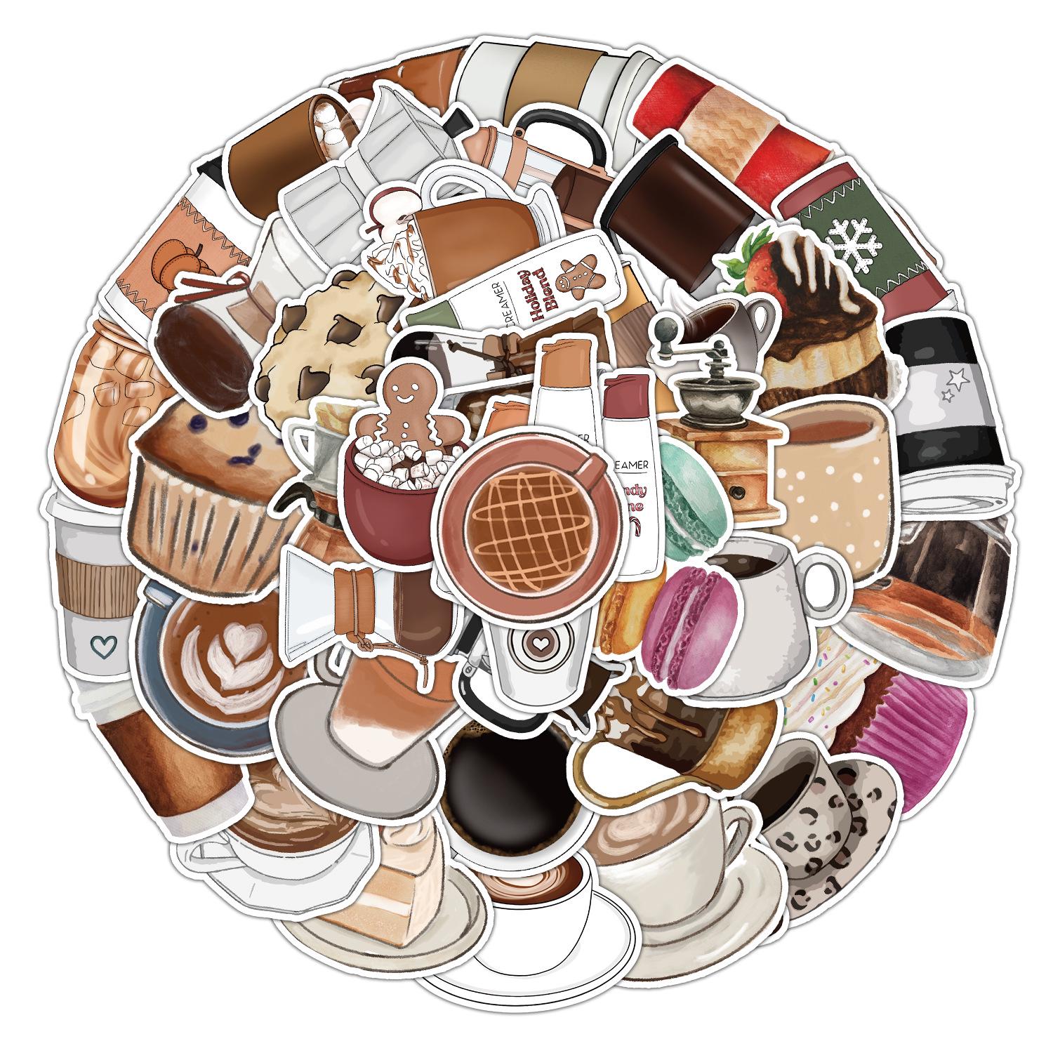 50 Waterproof Coffee-Themed Stickers for Water Bottles, Computers, Fridges, Skateboards, Notebooks, and Journals
50 Waterproof Coffee-Themed Stickers for Water Bottles, Computers, Fridges, Skateboards, Notebooks, and Journals