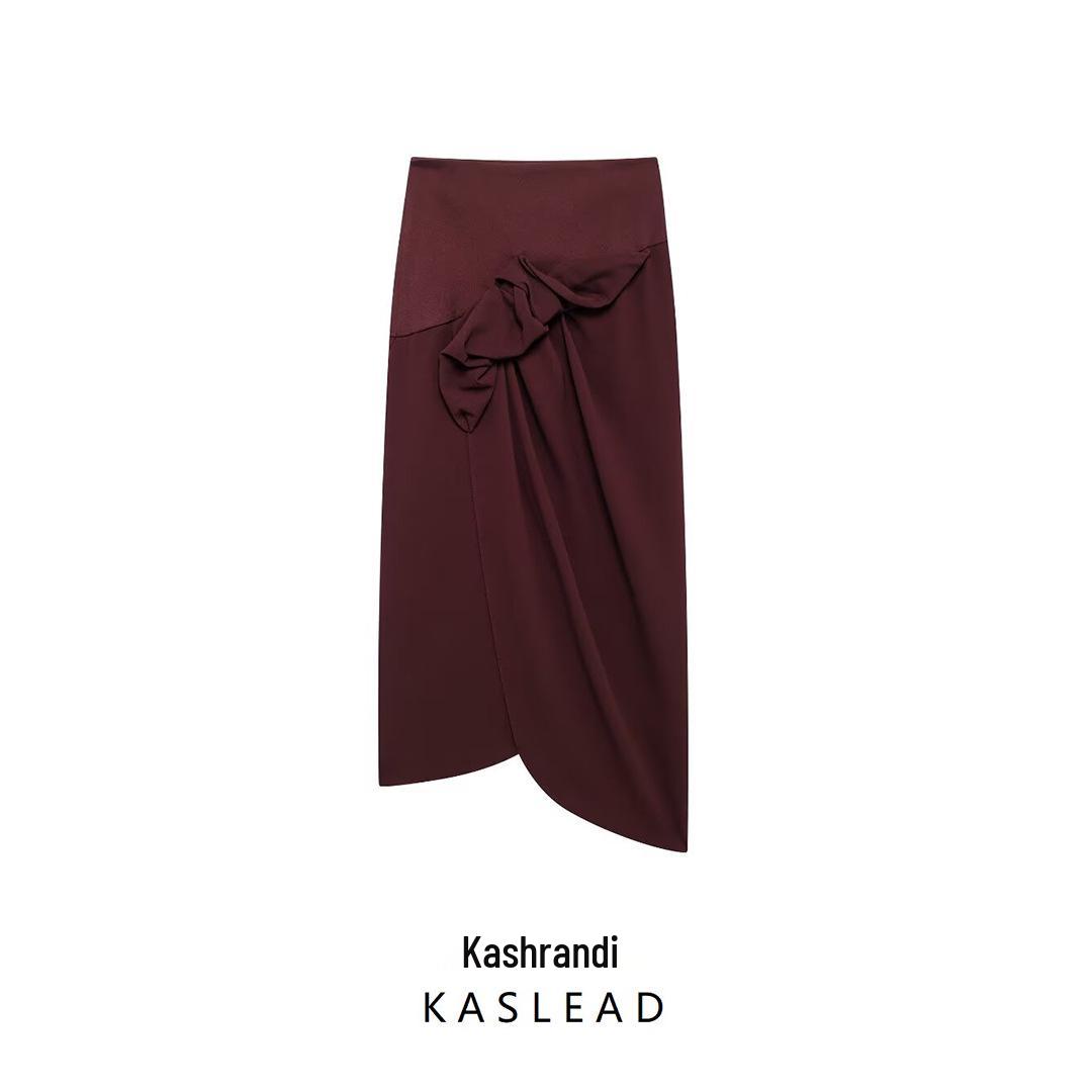 2024 Women s Autumn European & American Asymmetrical Midi Skirt S темно-червоний колір
2024 Women s Autumn European & American Asymmetrical Midi Skirt S темно-червоний колір