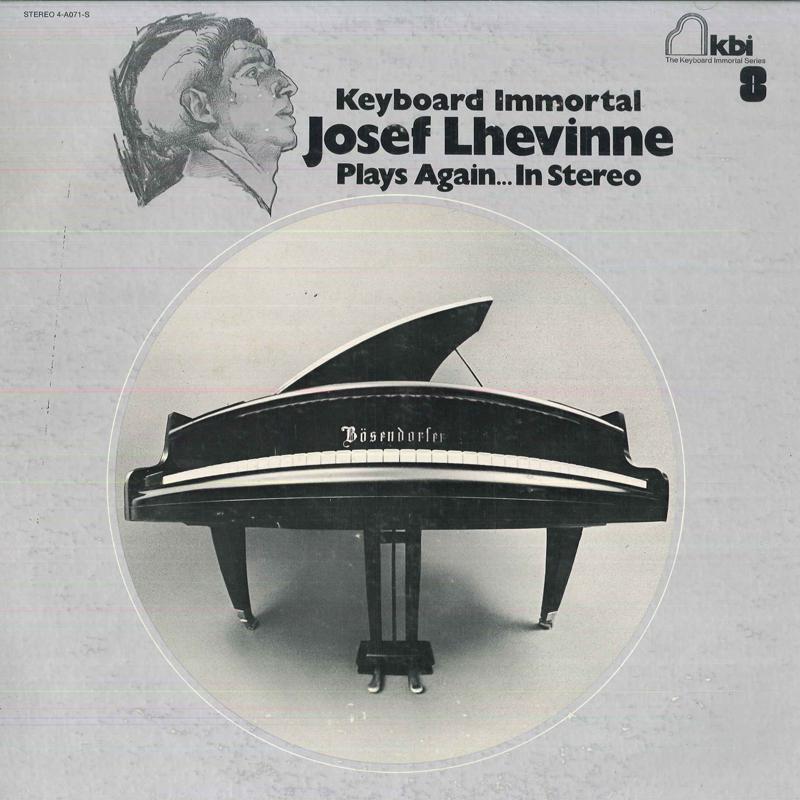 LP Record JOSEF LHEVINNE - Keyboard Immortal Josef Lhevinne P 4A071S THE KEYBOARD IM US Classical Used
LP Record JOSEF LHEVINNE - Keyboard Immortal Josef Lhevinne P 4A071S THE KEYBOARD IM US Classical Used