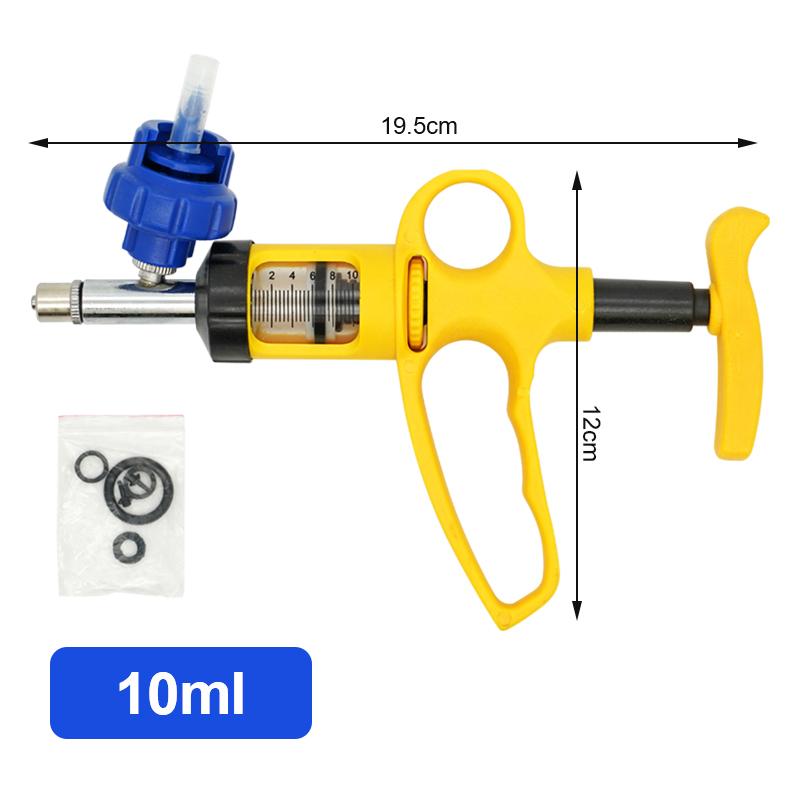 5Ml/10Ml Veterinary Drench Gun Cattle Injector Farm Animal Drug Dispenser Sheep Horse Feeding Syringe Livestock Vaccine Syringe
5Ml/10Ml Veterinary Drench Gun Cattle Injector Farm Animal Drug Dispenser Sheep Horse Feeding Syringe Livestock Vaccine Syringe