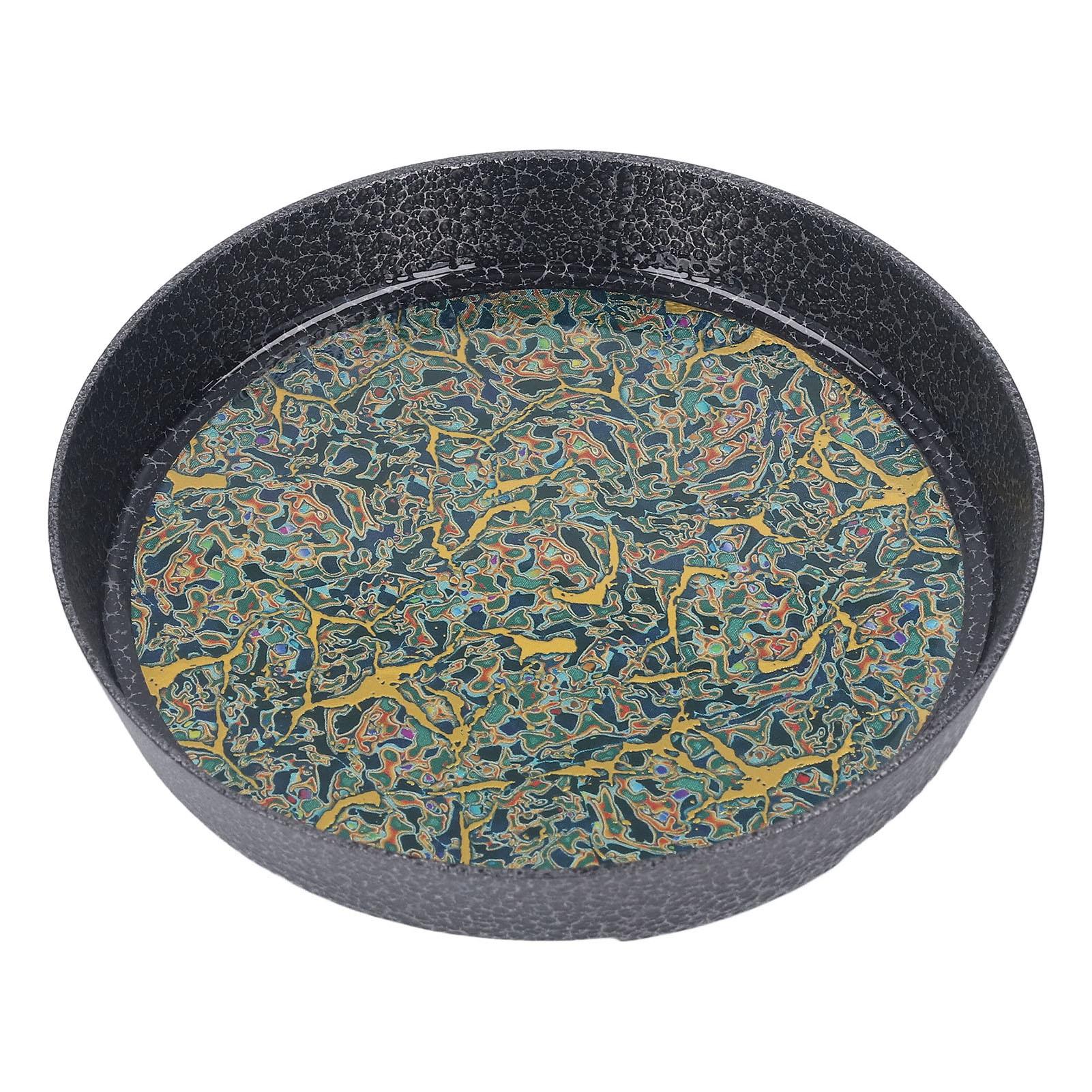 Small Tea Tray Complex Pattern Round Alloy Decorative Tea Serving Tray for Home Patio Porch Deck синій
Small Tea Tray Complex Pattern Round Alloy Decorative Tea Serving Tray for Home Patio Porch Deck синій