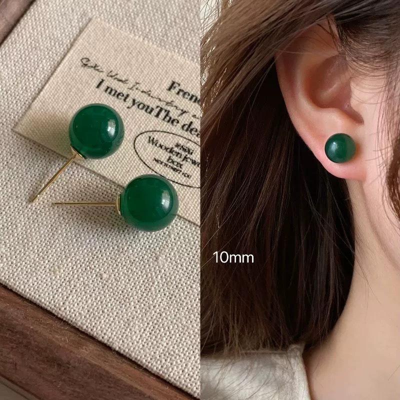 S925 Green Agate Chalcedony Stud Earrings: Summer 2024 Versatile & Simple Women’s Ear Jewelry
S925 Green Agate Chalcedony Stud Earrings: Summer 2024 Versatile & Simple Women’s Ear Jewelry