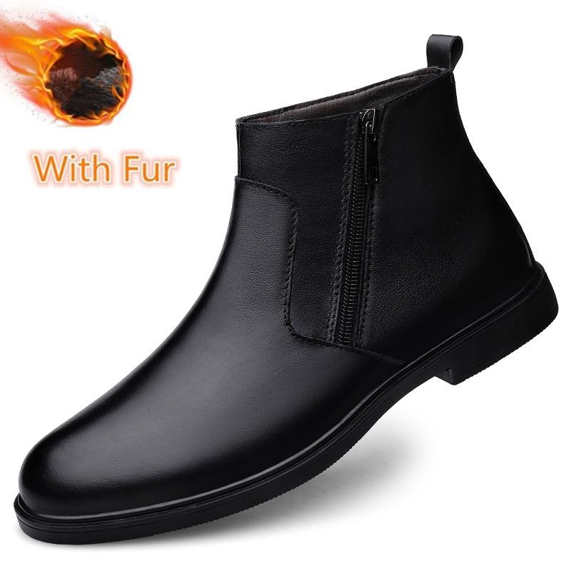 Fashion Side Zipper Male Ankle Boots Men Winter Plush Snow Boots Genuine Leather Men Casual Low Top Shoes Handmade Male Motorcycle Boots 37
Fashion Side Zipper Male Ankle Boots Men Winter Plush Snow Boots Genuine Leather Men Casual Low Top Shoes Handmade Male Motorcycle Boots 37
