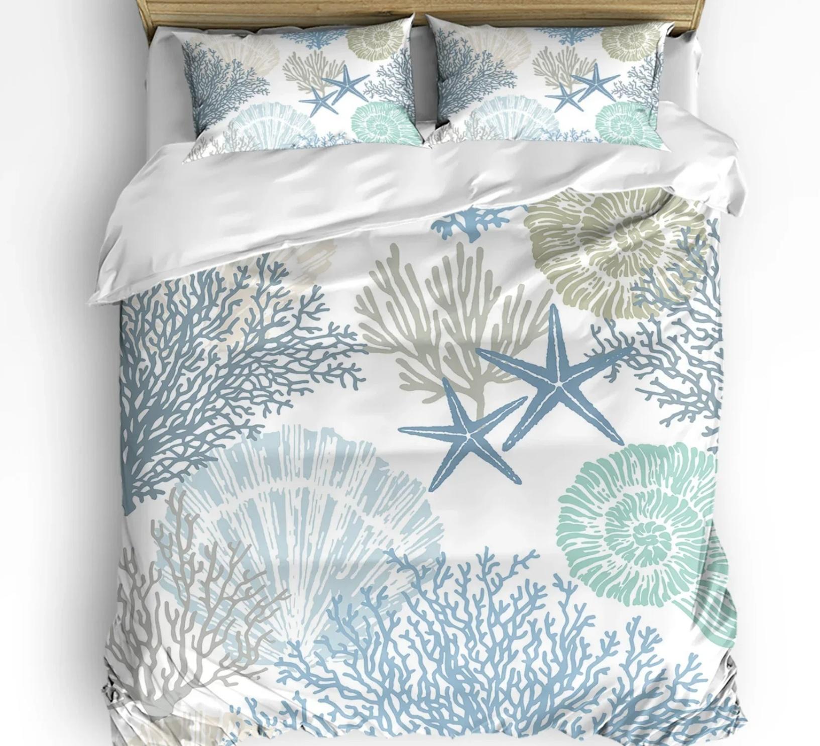 Shel Starfish Soft Duvet Cover featuring Pilowcase Custom 3 Pcs King-Sized Dimensionsd Dimensions Blue Ocean Coral Beding Set Home Textile Rom 120*200cm Single
Shel Starfish Soft Duvet Cover featuring Pilowcase Custom 3 Pcs King-Sized Dimensionsd Dimensions Blue Ocean Coral Beding Set Home Textile Rom 120*200cm Single