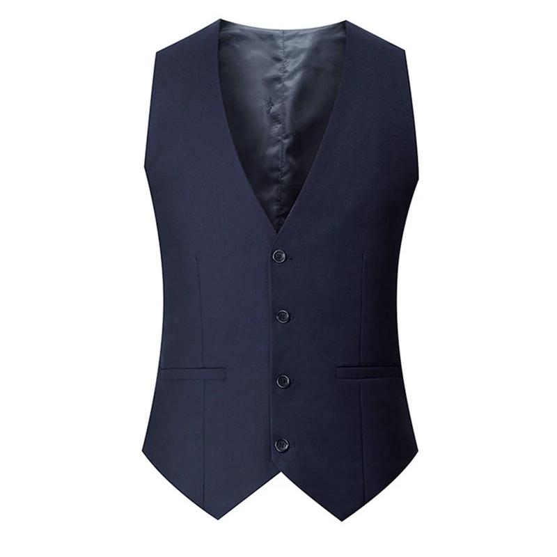 Spring/summer Man Suit Vest Sleeveless Vest with Adjustable Waist Single Breasted Solid Color Business Suit Vest Wedding 5XL темно-синього кольору
Spring/summer Man Suit Vest Sleeveless Vest with Adjustable Waist Single Breasted Solid Color Business Suit Vest Wedding 5XL темно-синього кольору