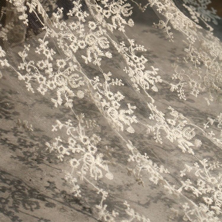 French lace embroidery sheer mesh fabric suitable for wedding dresses evening gowns and designer clothing fabrics 1.3M&1M абрикосовый
French lace embroidery sheer mesh fabric suitable for wedding dresses evening gowns and designer clothing fabrics 1.3M&1M абрикосовый
