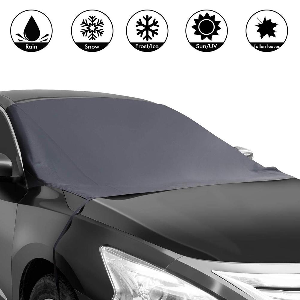 Magnetic Car Sun Shade Cover with Flap and Safety Strap Car Front Windshield Snow Protective Cover
Magnetic Car Sun Shade Cover with Flap and Safety Strap Car Front Windshield Snow Protective Cover