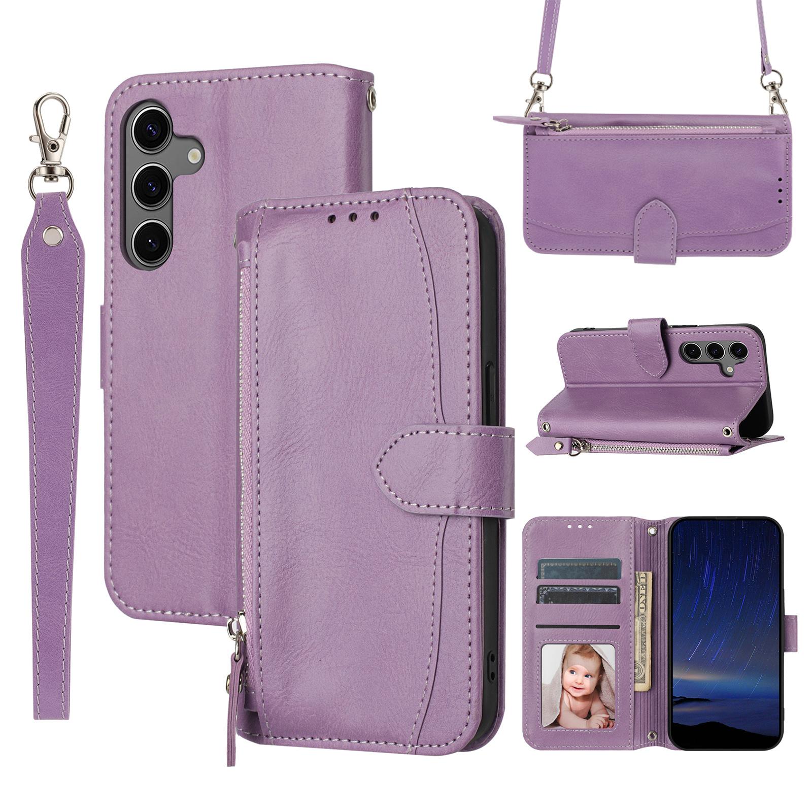 For Samsung Galaxy S25 Case Zipper Pocket Leather Phone Cover with Crossbody Shoulder Strap C
For Samsung Galaxy S25 Case Zipper Pocket Leather Phone Cover with Crossbody Shoulder Strap C