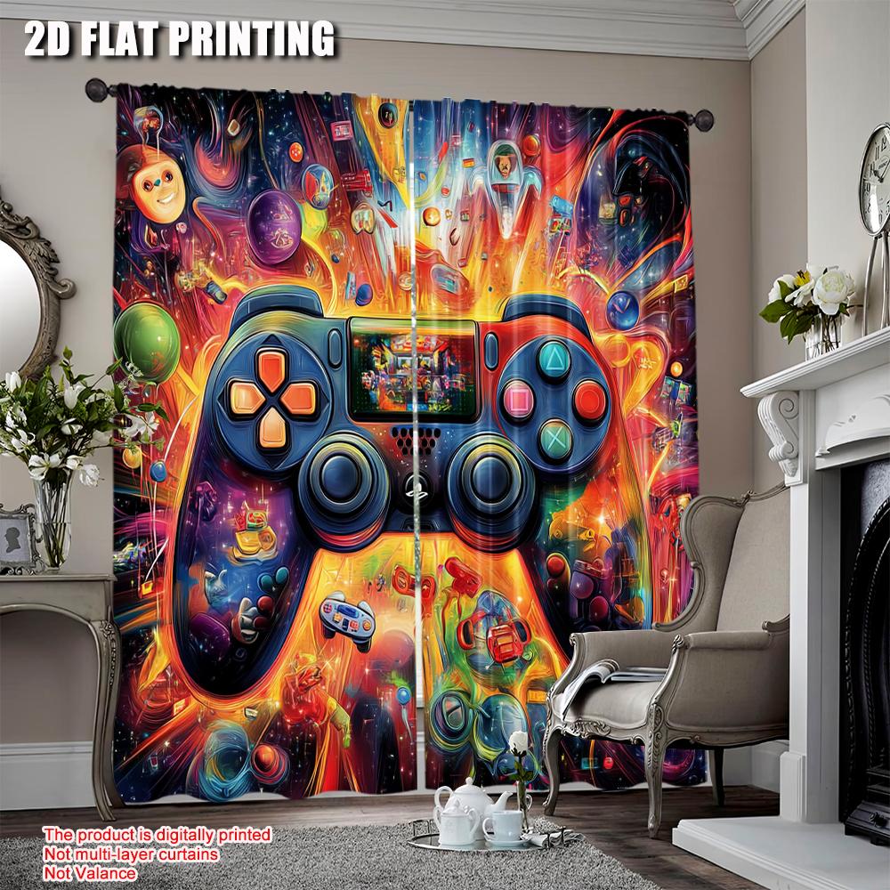 Satisfactory Game Room Curtains Video Gaming Theme Colorful Decor Playroom Home Apartment Bedroom Living Curtain Set Of 2 Made Polyester Washable W100*H70(CM)-Grommet top&1PCS
Satisfactory Game Room Curtains Video Gaming Theme Colorful Decor Playroom Home Apartment Bedroom Living Curtain Set Of 2 Made Polyester Washable W100*H70(CM)-Grommet top&1PCS