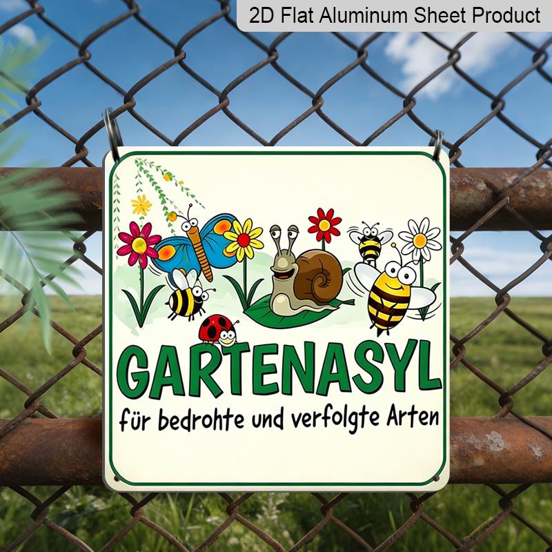 2D Flat, 1pc, Metal Aluminum Sign, Outdoor Wall Art, Garden Refuge Sign for Plants and Small Creatures, Cute Rustic Nature Decor, Vintage Garden Wall 20*20cm
2D Flat, 1pc, Metal Aluminum Sign, Outdoor Wall Art, Garden Refuge Sign for Plants and Small Creatures, Cute Rustic Nature Decor, Vintage Garden Wall 20*20cm