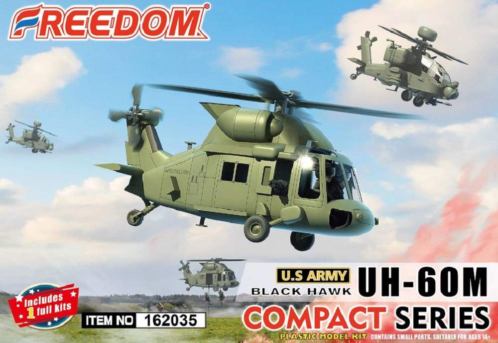 Freedom Model Kit Compact Series US Army Black Hawk Plastic Model FRE162035 UH-60M (US/Taiwan/Swedish/Slovakian Army)
Freedom Model Kit Compact Series US Army Black Hawk Plastic Model FRE162035 UH-60M (US/Taiwan/Swedish/Slovakian Army)