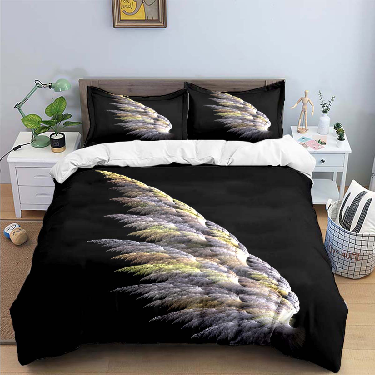 Exquisite Angel wings printed Bedding Sets exquisite set duvet cover bed comforter set bedding set luxury birthday gift AU Single 145x210cm
Exquisite Angel wings printed Bedding Sets exquisite set duvet cover bed comforter set bedding set luxury birthday gift AU Single 145x210cm