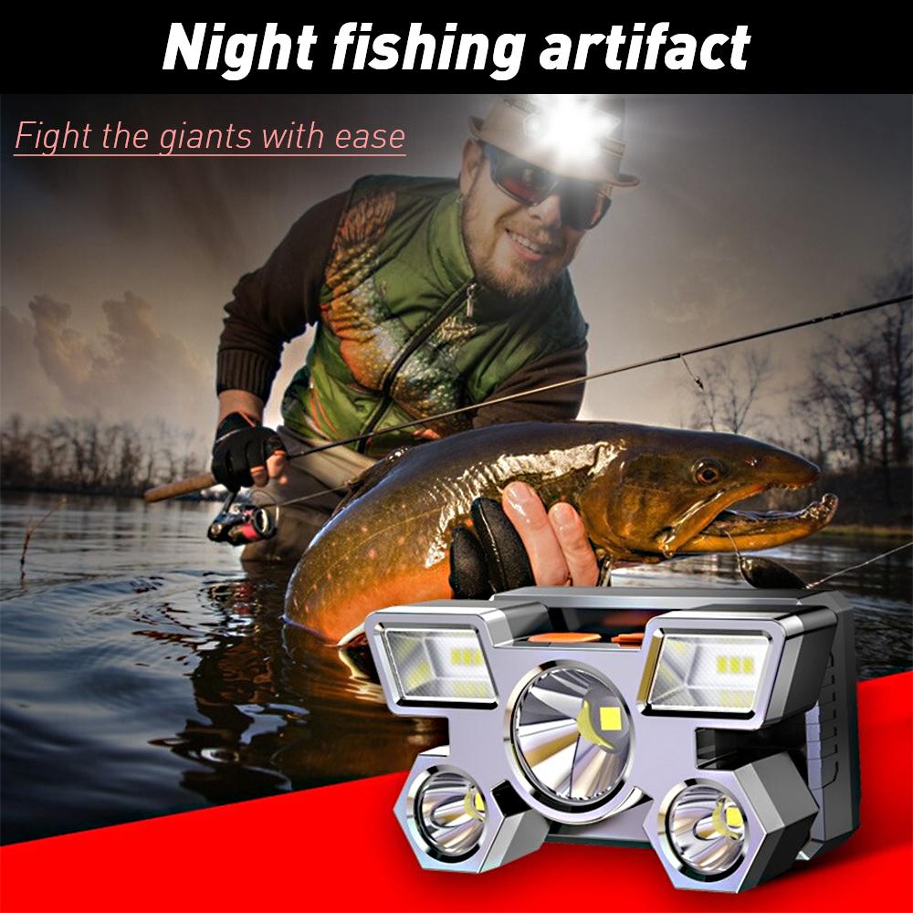 Strong Headlight 5 LED Headed Airplane Flashlight Rechargeable with Built in Battery Lamp High Power Led Portable for Fishing золотой
Strong Headlight 5 LED Headed Airplane Flashlight Rechargeable with Built in Battery Lamp High Power Led Portable for Fishing золотой