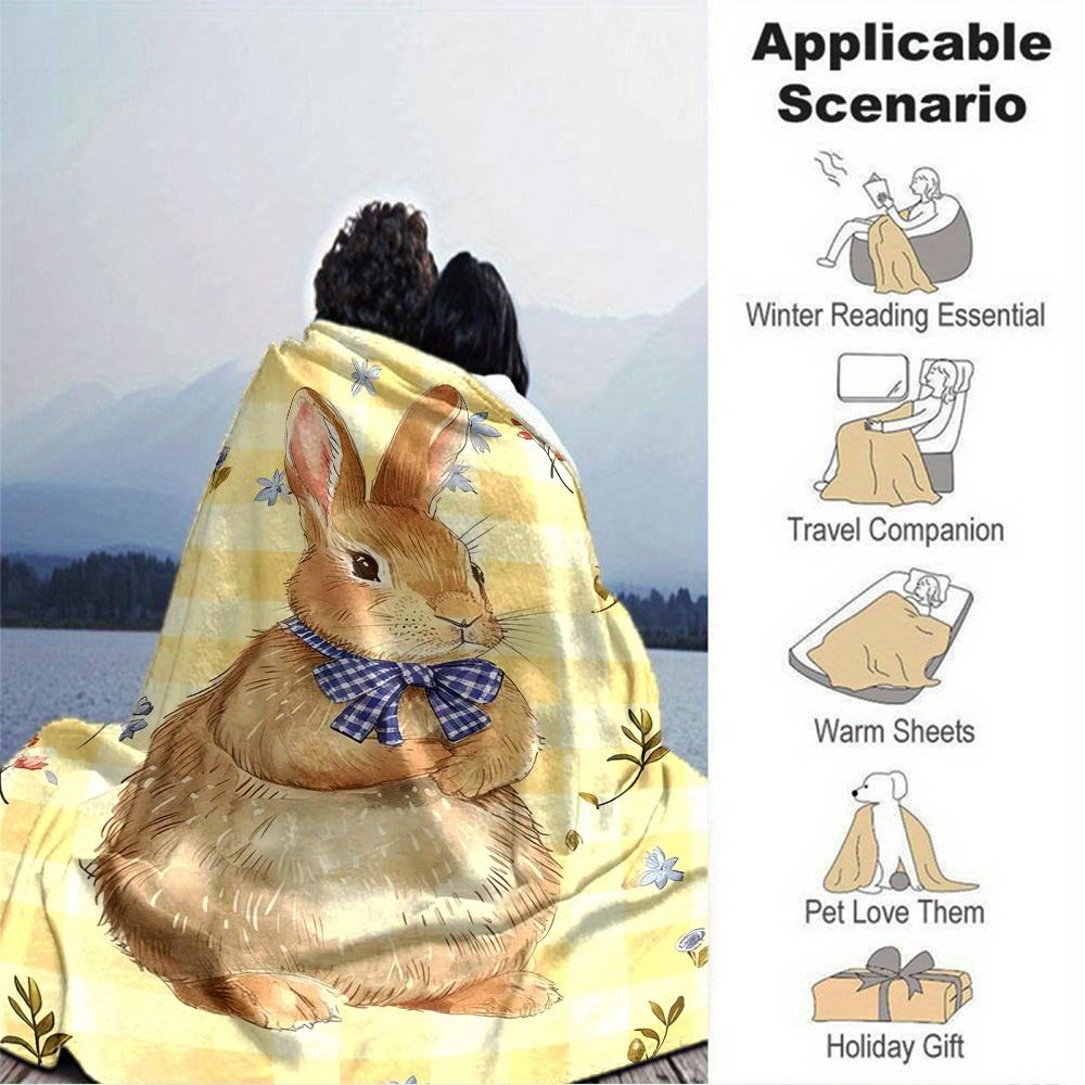 1pc Rabbit,Bow,Floral Digital Printed Flannel Blanket, Super Soft Plush Fleece Bed Cover, Multipurpose Four Seasons Hypoallergenic Quilt for 150x180cm
1pc Rabbit,Bow,Floral Digital Printed Flannel Blanket, Super Soft Plush Fleece Bed Cover, Multipurpose Four Seasons Hypoallergenic Quilt for 150x180cm
