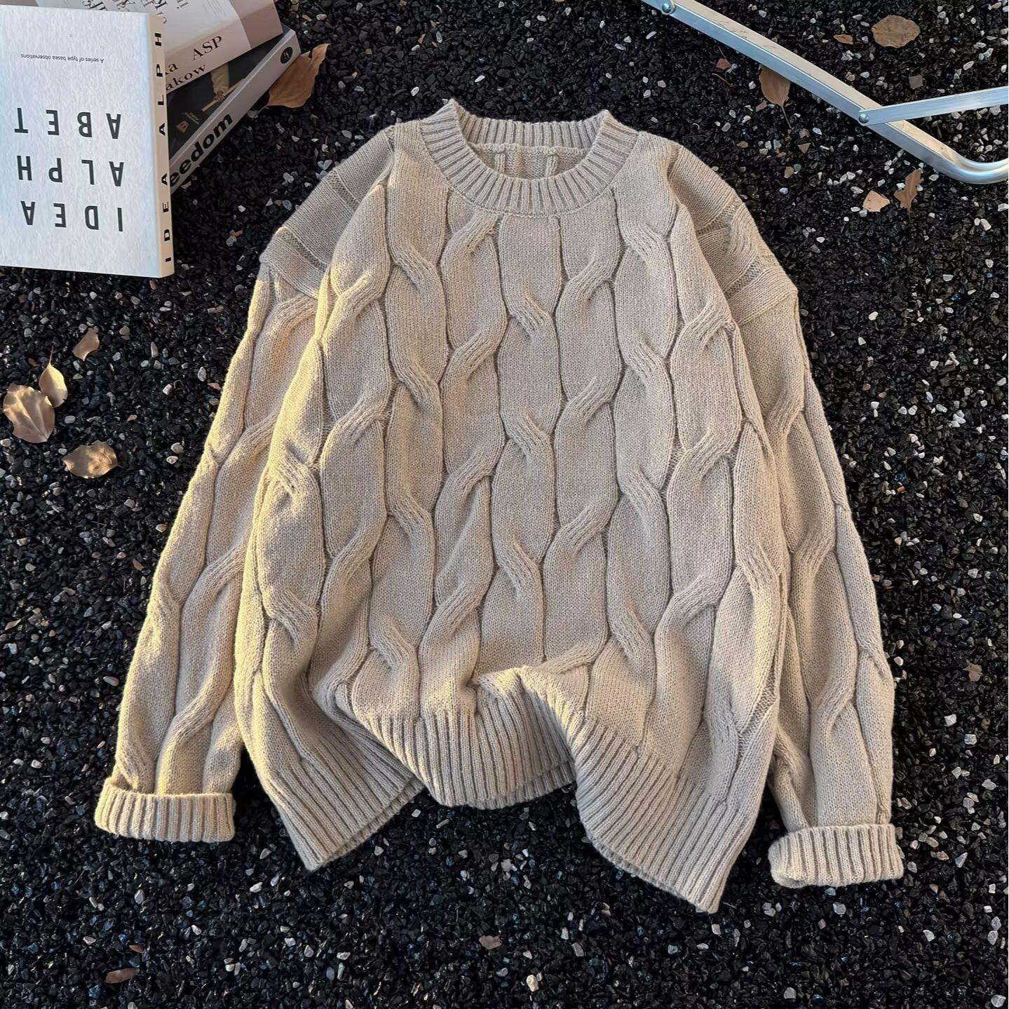 Men s Premium Deer Velvet Cable Knit Sweater - Japanese Style, Warm, Round Neck, Loose Fit, Winter Base Layer M хакі
Men s Premium Deer Velvet Cable Knit Sweater - Japanese Style, Warm, Round Neck, Loose Fit, Winter Base Layer M хакі