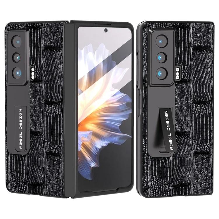 For Honor Magic Vs 5G Genuine Cow Leather PC Phone Case Mahjong Texture Kickstand Cover with Tempered Glass Film
For Honor Magic Vs 5G Genuine Cow Leather PC Phone Case Mahjong Texture Kickstand Cover with Tempered Glass Film