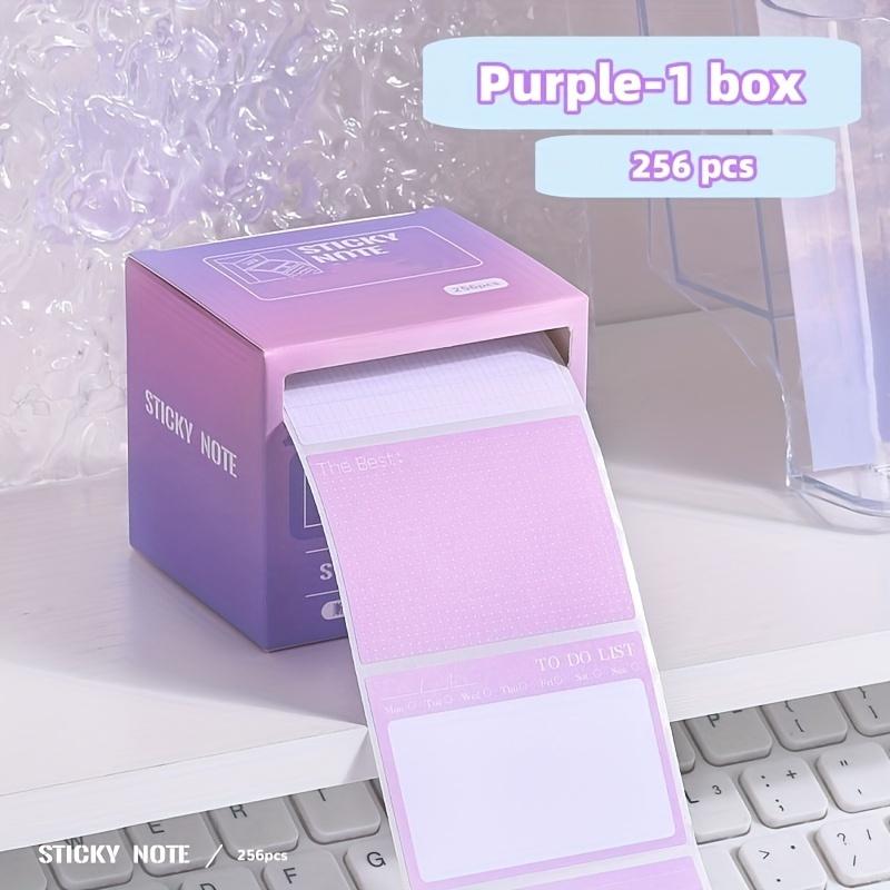 256pcs/Box Pull-out Sticky Notes | Full Adhesive Tear-off Stickers in 8 Formats, Perfect for Office, Students student stationery фиолетовый
256pcs/Box Pull-out Sticky Notes | Full Adhesive Tear-off Stickers in 8 Formats, Perfect for Office, Students student stationery фиолетовый