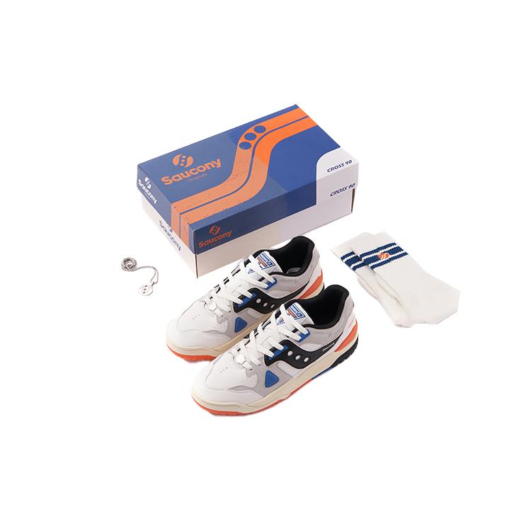 Saucony Cross 90 Leather Slip Resistant Abrasion Resistant Low top Skateboard Shoes Unisex White Black Orange S79035-1 44.5
Saucony Cross 90 Leather Slip Resistant Abrasion Resistant Low top Skateboard Shoes Unisex White Black Orange S79035-1 44.5