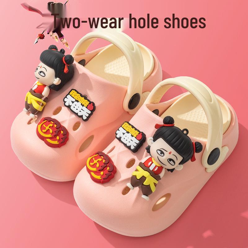 Nezha Cartoon Summer Slippers for Kids - Non-slip Closed-toe Soft Sole for Boys and Girls 19cm inner length
Nezha Cartoon Summer Slippers for Kids - Non-slip Closed-toe Soft Sole for Boys and Girls 19cm inner length