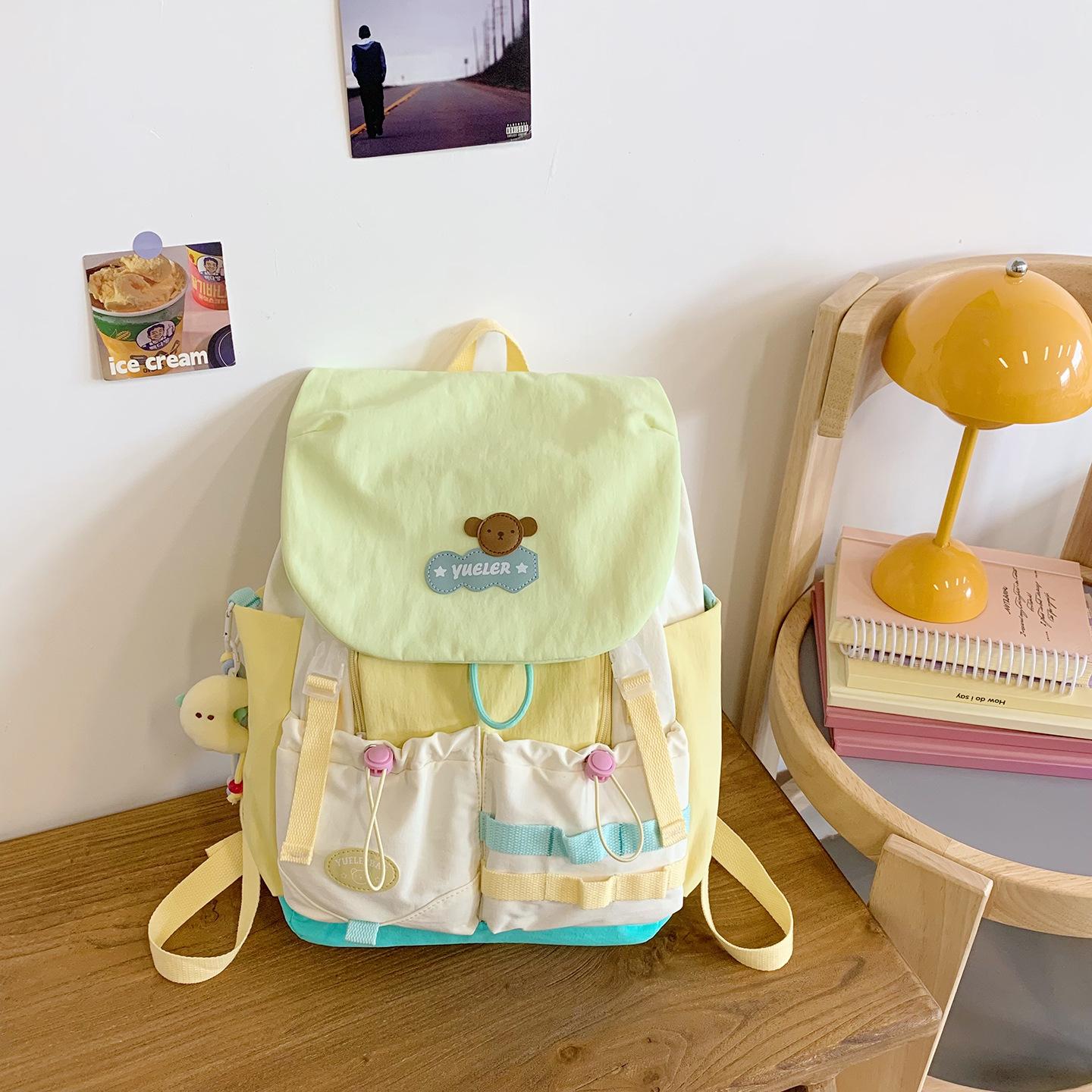 Dopamine contrasting color high-value backpack large-capacity junior high school student schoolbag women s outdoor travel mountaineering bag single bag (without pendant) зелений
Dopamine contrasting color high-value backpack large-capacity junior high school student schoolbag women s outdoor travel mountaineering bag single bag (without pendant) зелений