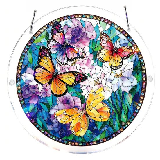 Acrylic Sun Catcher Puzzle Colorful Window Decoration with Hanging Chain DIY Suncatcher Kit for Adults Home Garden I
Acrylic Sun Catcher Puzzle Colorful Window Decoration with Hanging Chain DIY Suncatcher Kit for Adults Home Garden I