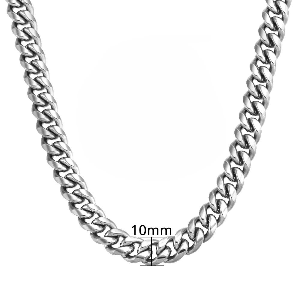 Long 316L Stainless Steel Chunky Miami Cuban Link Chain Gold Plated Hip Hop Necklace 10mm for Men Women 40CM
Long 316L Stainless Steel Chunky Miami Cuban Link Chain Gold Plated Hip Hop Necklace 10mm for Men Women 40CM