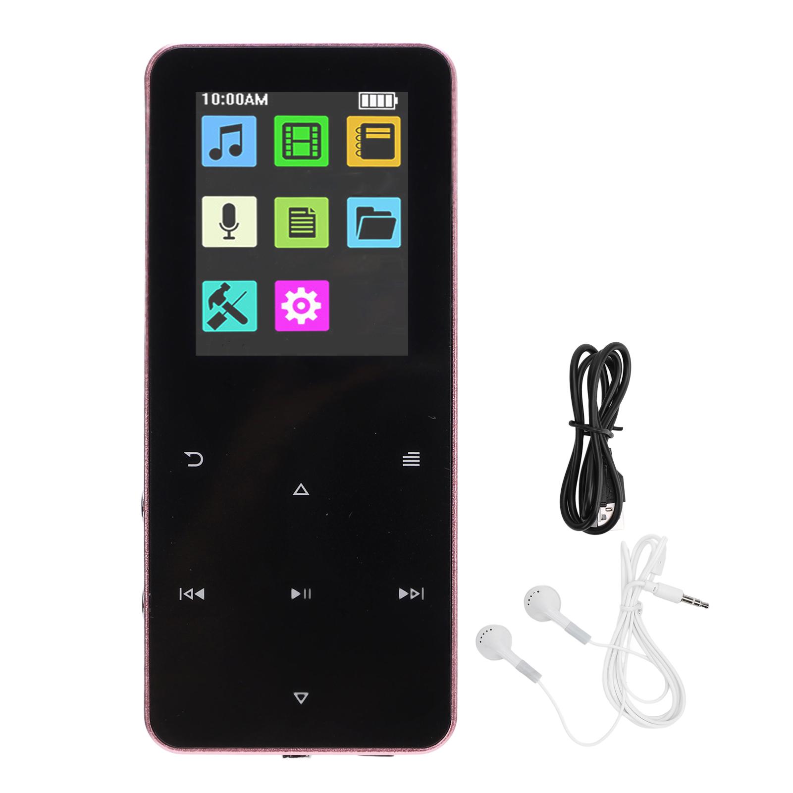 MP3-плеер 1,8-дюймовый сенсорный TFT-экран HiFi Lossless Sound Bluetooth Электронная книга 8 часов рабочего времени розового золота
MP3-плеер 1,8-дюймовый сенсорный TFT-экран HiFi Lossless Sound Bluetooth Электронная книга 8 часов рабочего времени розового золота